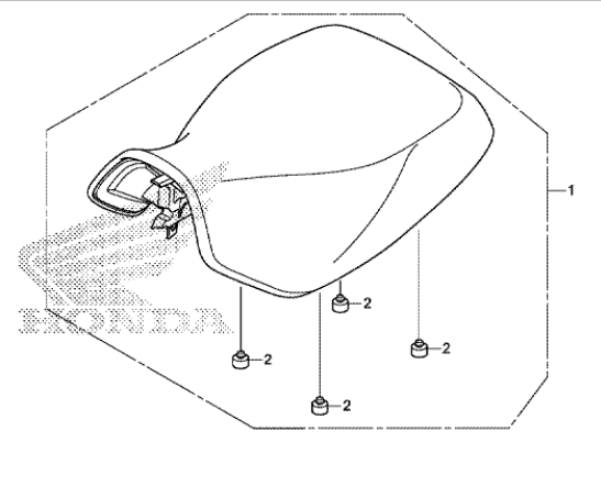 Honda Seat TRX420FM 2014 - 77100HR3D20ZA
