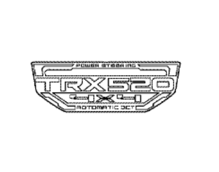 Honda 86611HR6T10ZA Sticker