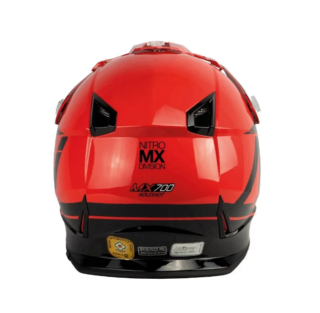 Nitro Black/Red Helmet Large